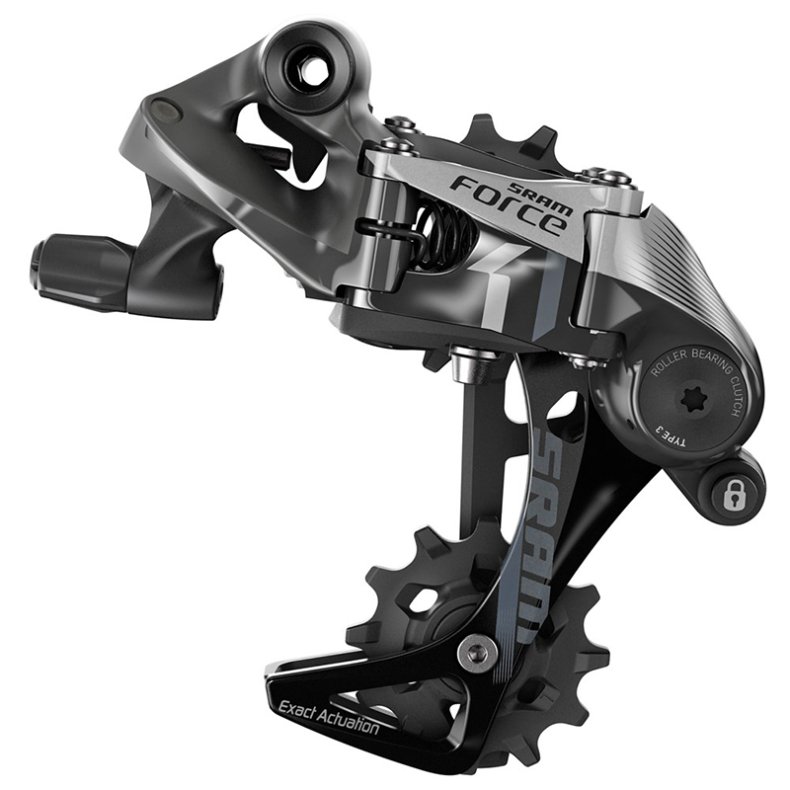SRAM Bagskifter 11 gear Force 1 type 3.0 Lang Arm S&oslash;lv