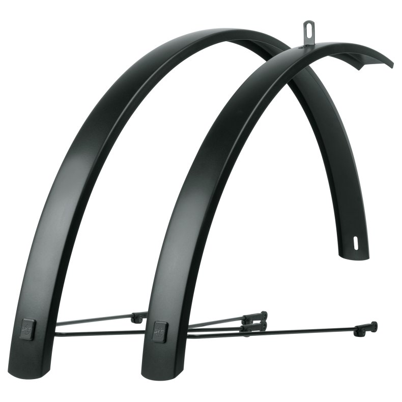 SKS Edge AL sk&aelig;rms&aelig;t 700 x 56mm aluminium inkl. stivere matsort