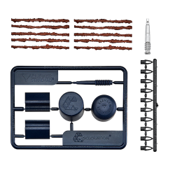 Clever Standard Tubeless d&aelig;k repair kit med 10 Plugs i havplast