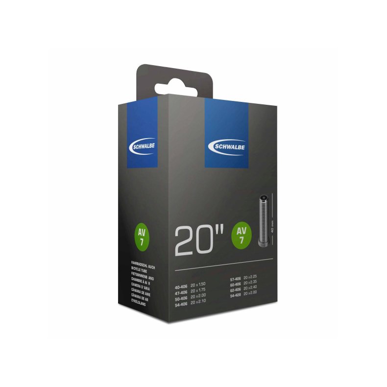 Schwalbe Slange 20 x 1.50 - 2.00 Auto Ventil