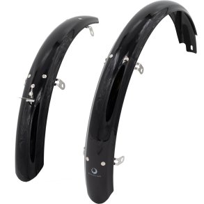 Bike Attitude skærmsæt 20inx60mm rustfri tilbehør og stivere sort