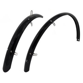 Bike Attitude skærmsæt 24inx60mm rustfri tilbehør og stivere sort