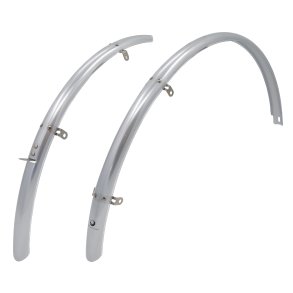 Bike Attitude Skærmsæt 700x45mm alu rustfrit tilbehørstivere mat sølv