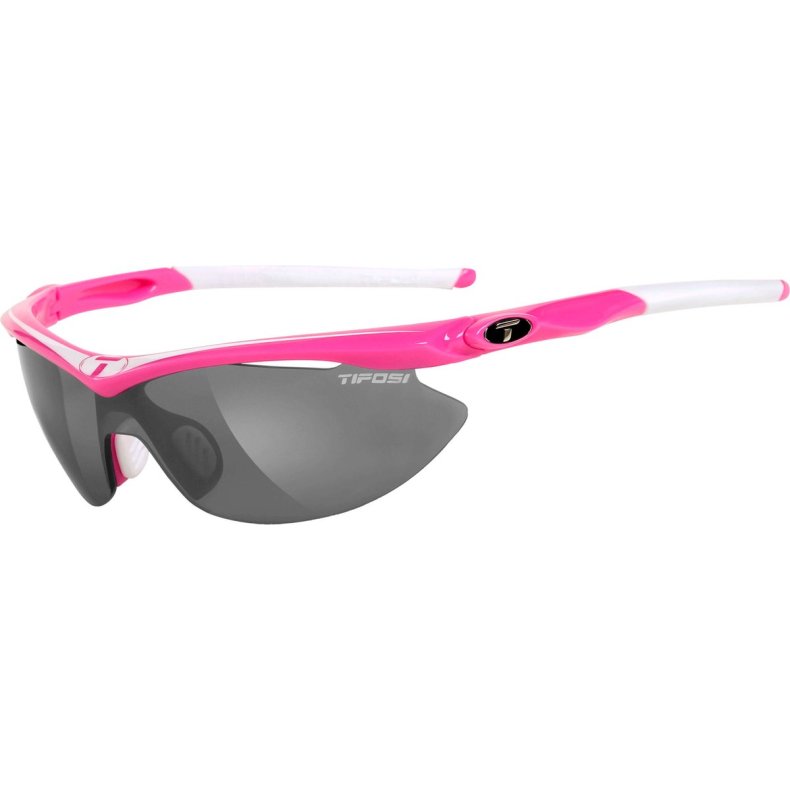 Tifosi Solbrille Slip Neon Pink Smoke/r&oslash;d/klar