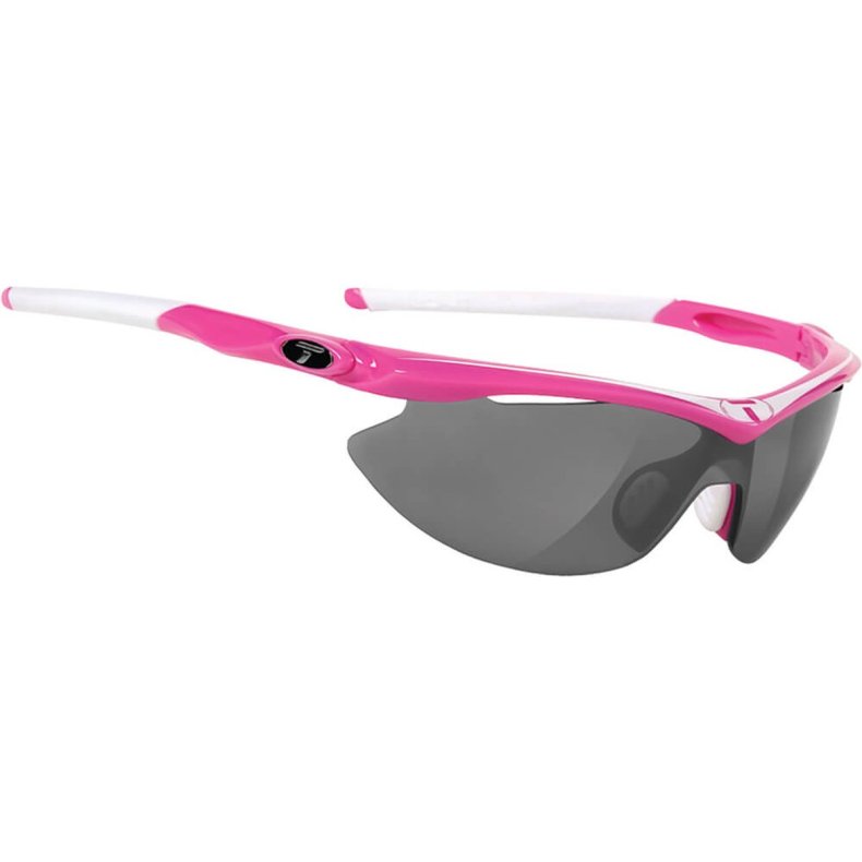 Tifosi Solbrille Slip Neon Pink Smoke/r&oslash;d/klar