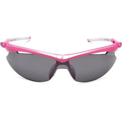 Tifosi Solbrille Slip Neon Pink Smoke/r&oslash;d/klar