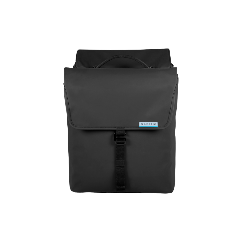 Gazelle Cykeltaske Dobbelt Deluxe med MIK adapter Sort