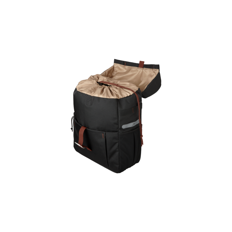 Gazelle Cykeltaske enkelt Sort / Brun