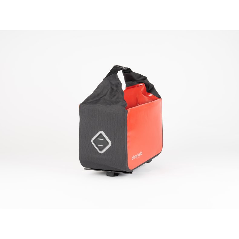 Atran/Velo Taske TRAVEL TOP R&oslash;d/Sort Vandt&aelig;t AVS
