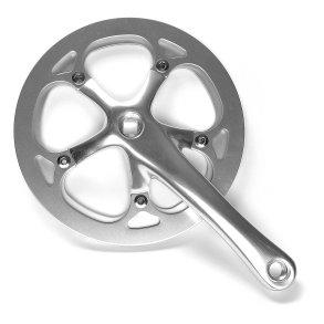 Bikepartner Kranksæt 46T 130 Arm Helstøbt alu skærm