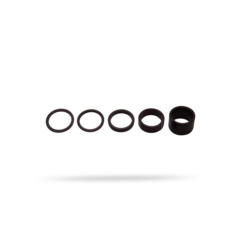 PRO Styrfittings 1 1/8" Spacer Alu Sort 2/2.5/5/10/