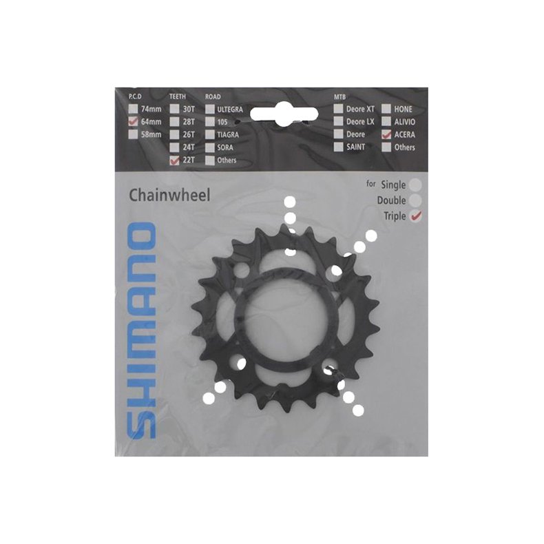 Shimano Klinge 22T FC-M361 104mm 8 Speed