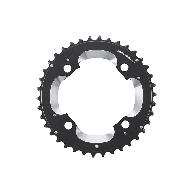 Shimano Klinge 38T 10 gear FC-M785 BCD104 Sort AM-type