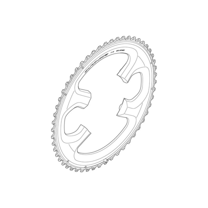 Shimano Klinge 52T Dura-Ace FC-9000 HG-EV (52-38T) BCD110