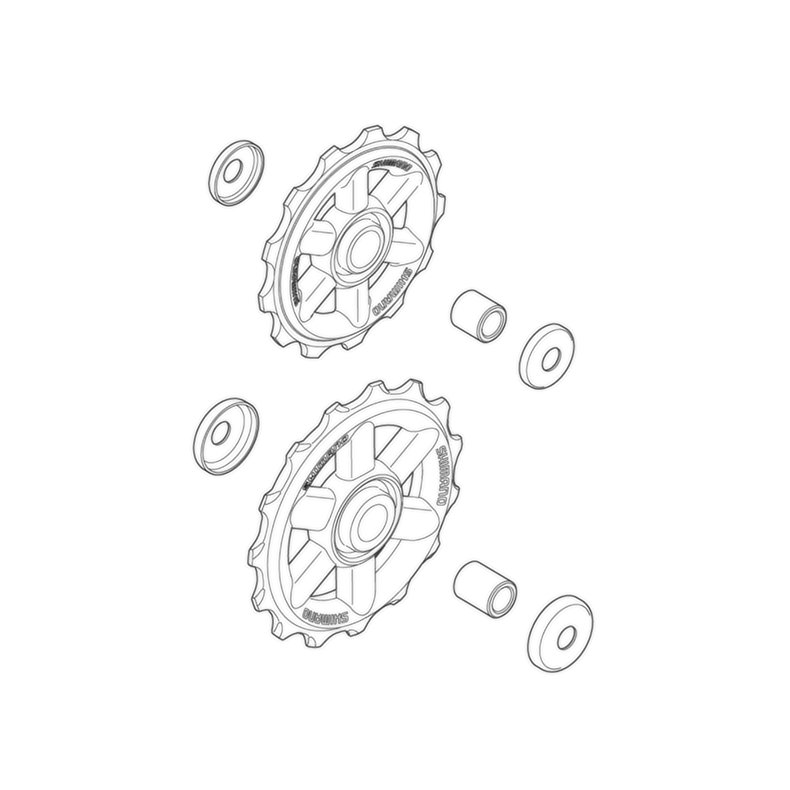 Shimano Pulleyhjul 13 og 15T Til Altus Bagskifter