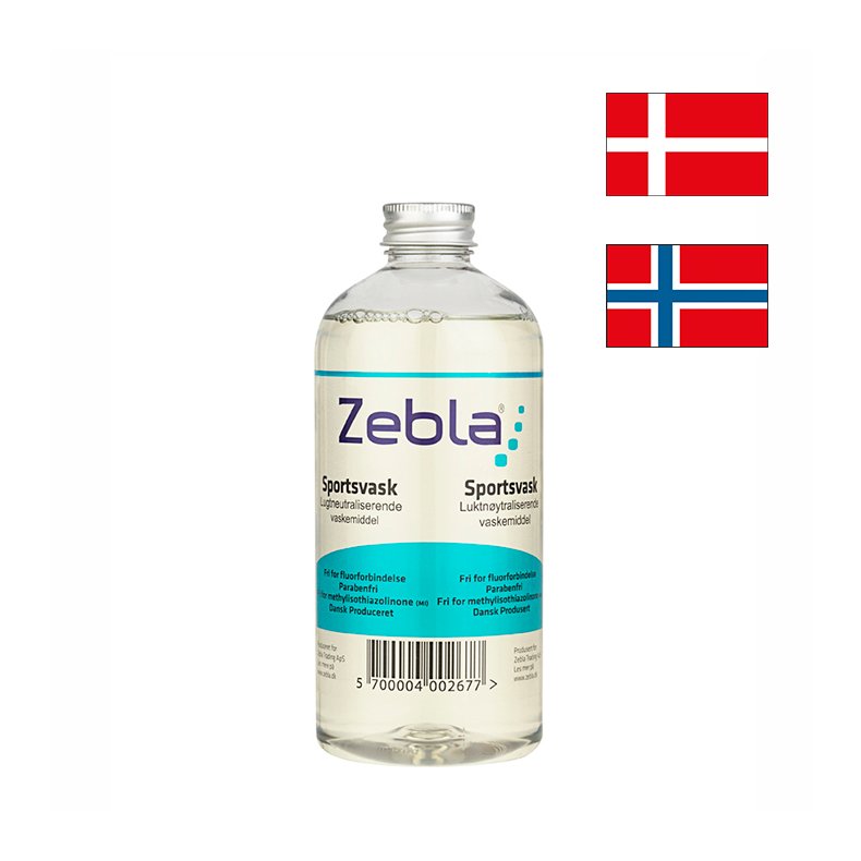 Zebla Vaskemiddel til cykelt&oslash;j 500 ml