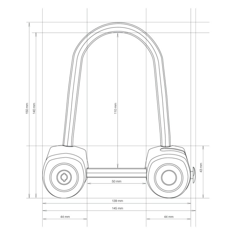 YWS L&aring;s "Click" Standard med tilbeh&oslash;r
