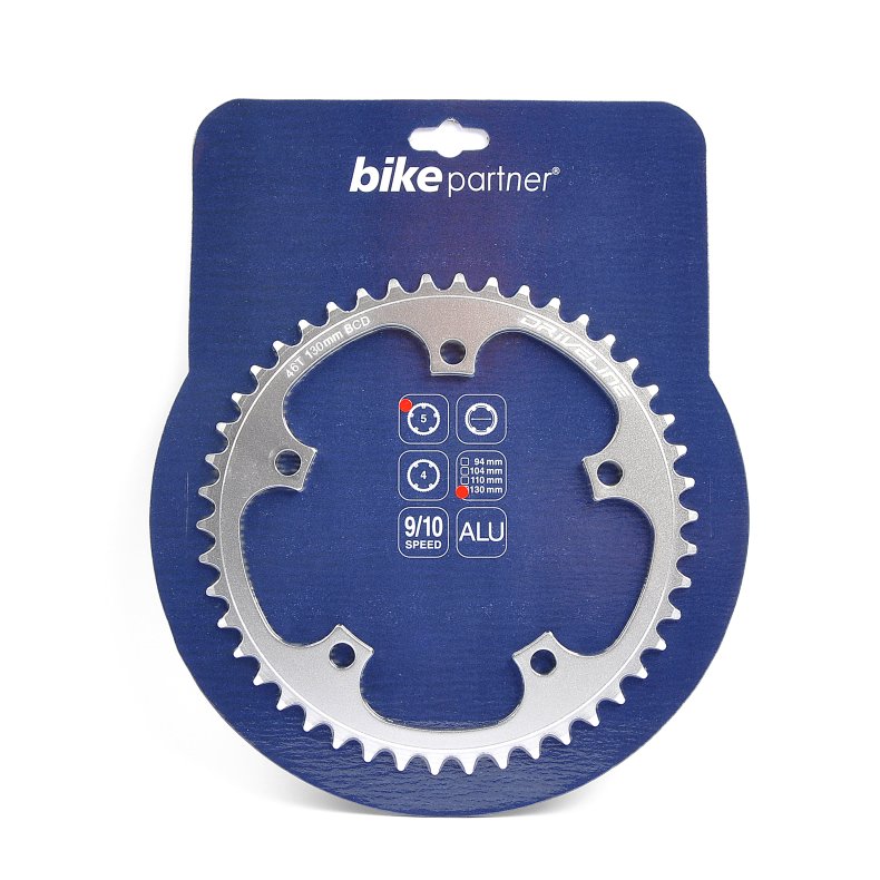 Bikepartner Klinge 46T BCD130 5 Bolt Alu