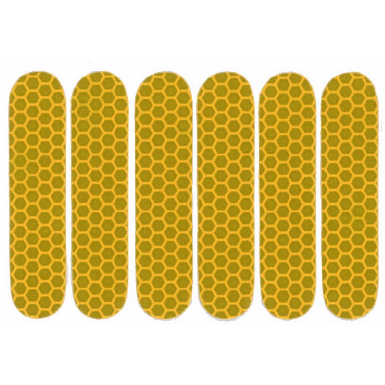 Pro Safe Refleks Gul ark med 6 stk