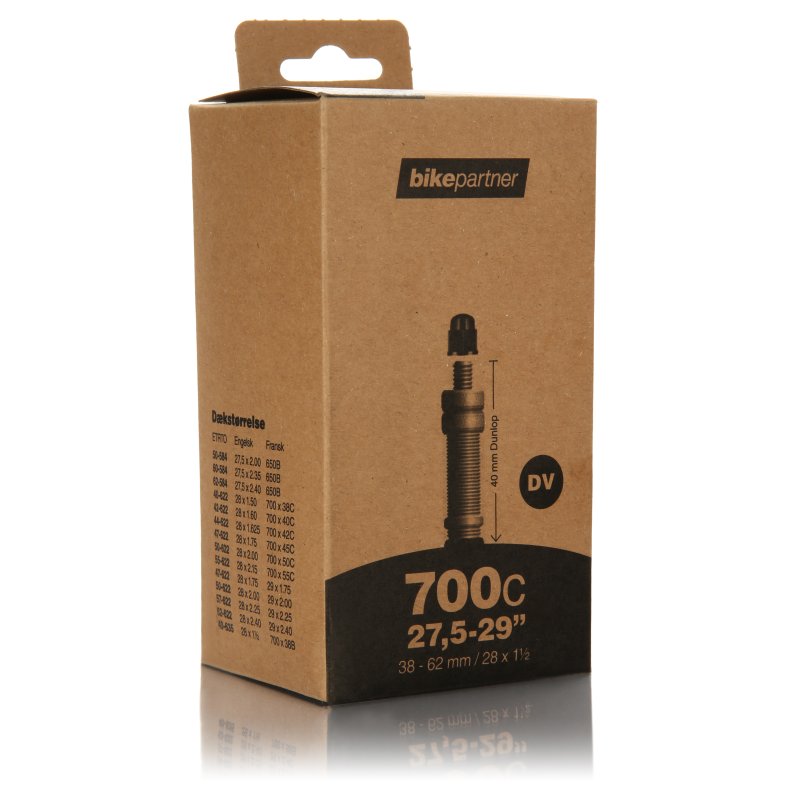 Bikepartner Slange 700 x 38-62 Dunlop Ventil