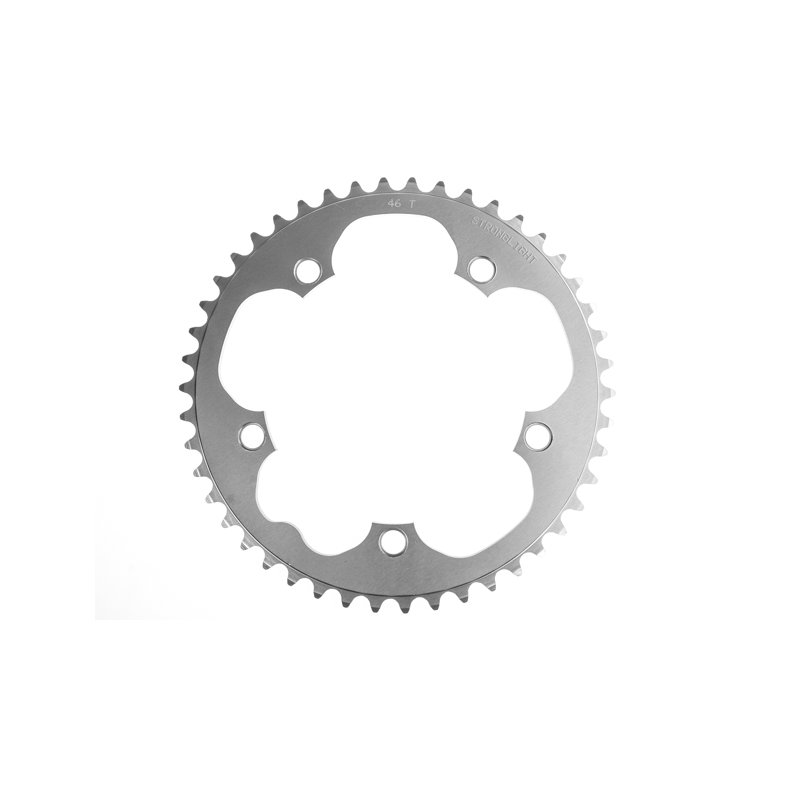 Stronglight Klinge 46T Dural 9/10 gear BCD130 S&oslash;lv