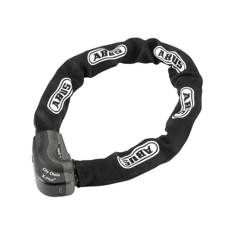 Abus GRANIT CityChain + Ringl&aring;s XPlus + Batteri L&aring;s