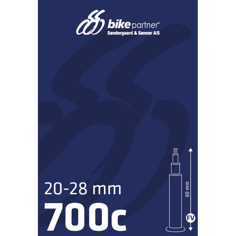Bikepartner Slange 700 x 23-28 Racer Ventil 60mm