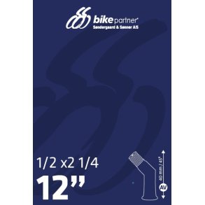 Bikepartner Slange 12.5 x 2.25 Vinkel Auto Ventil