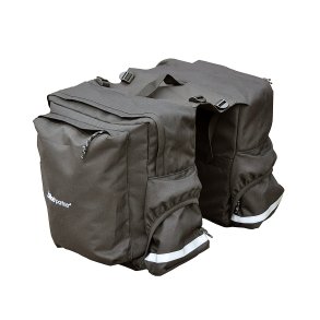 Bikepartner Bagagetasker 2-delt tanja sort/grå 45 liter