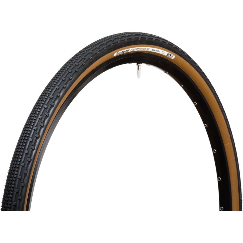 Panaracer D&aelig;k 700 x 43 GravelKing SK sort/brun 490gram