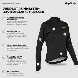 GripGrab Vandt&aelig;t PACR-letv&aelig;gtsjakke til damer