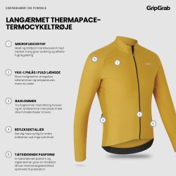 GripGrab Lang&aelig;rmet PACR-termocykeltr&oslash;je
