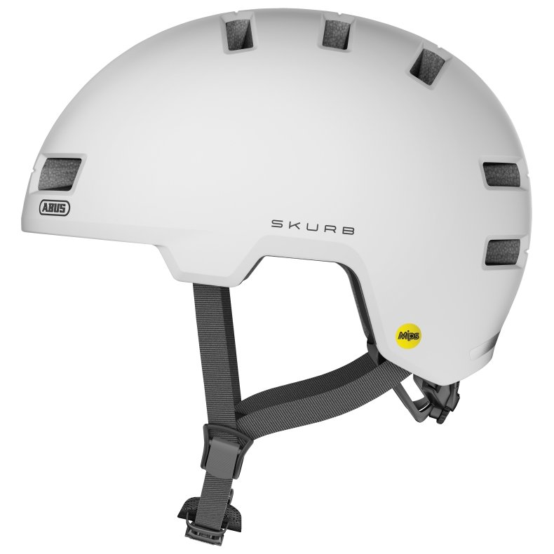 Abus Skurb MIPS Hvid Medium - (55-59 cm)