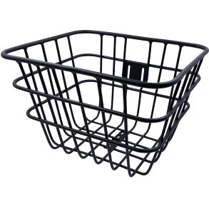 Bike Attitude frontkurv alu 38x30x27cm inkl. tilbehør (Black Winther) matsort