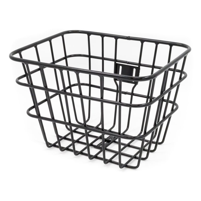 Bike Attitude frontkurv alu 38x30x27cm inkl. tilbeh&oslash;r blank sort