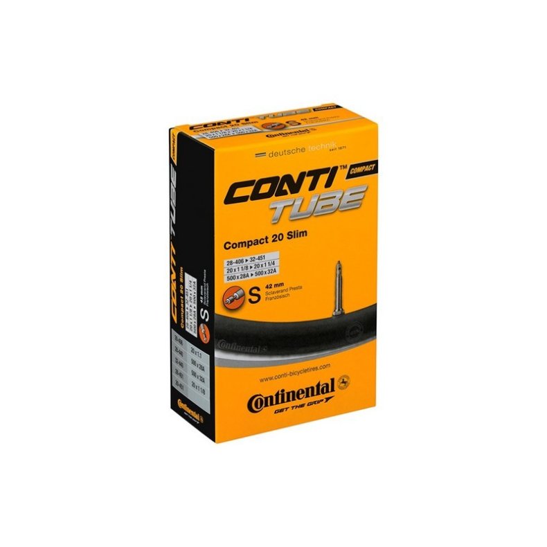 Continental Slange 20 x 1.1-1.3 (28-32x406-451) Racer Ventil