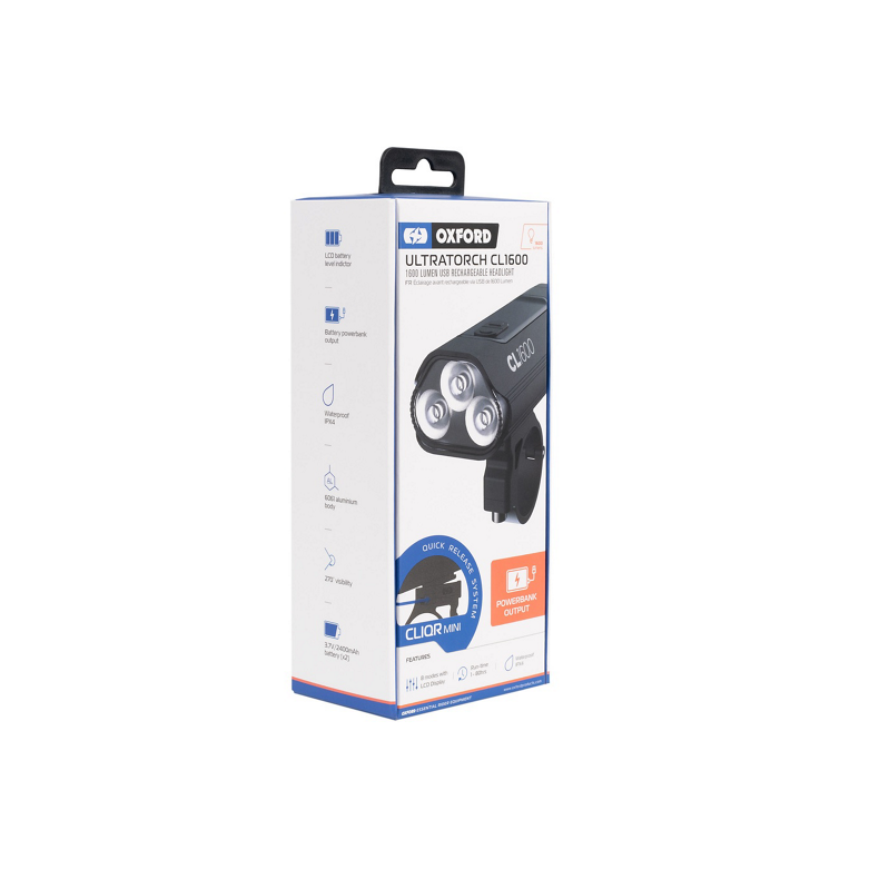 OXC Forlygte 1600 Lumen OXFORD UltraTorch CL