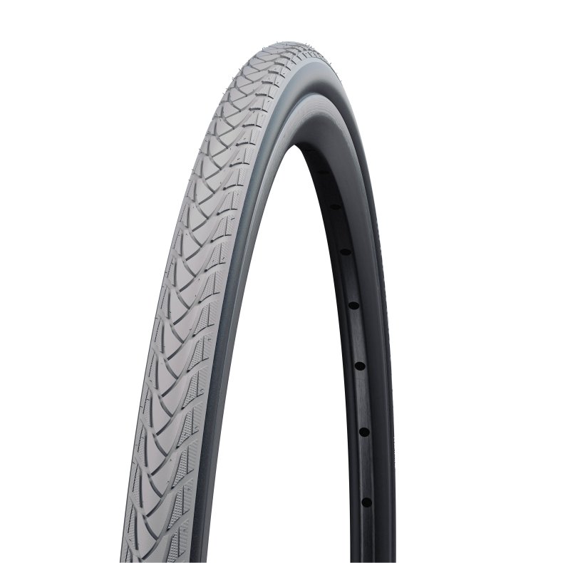 Schwalbe D&aelig;k 24 x 1.00 til k&oslash;restol Marathon Plus Gr&aring;/Sort