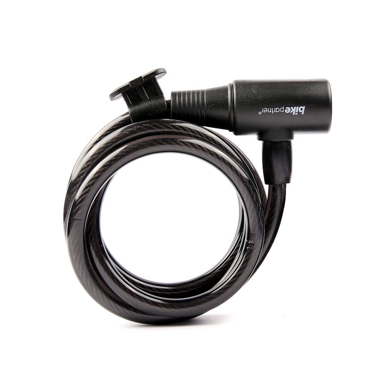 Bikepartner L&aring;s kabel 1500mm x 8mm med n&oslash;gle