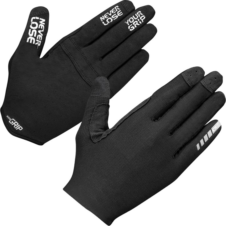 GripGrab Aerolite InsideGrip&trade; Langfingret Sommerhandsker XL - (11) Sort