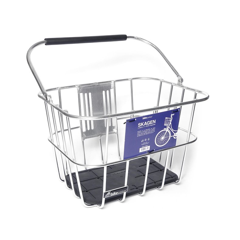 Bikepartner Frontkurv inkl. styradapter med l&aring;s s&oslash;lv