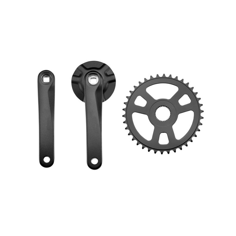 Mixbike Kranks&aelig;t El-cykel 38T 170mm Alu Sort