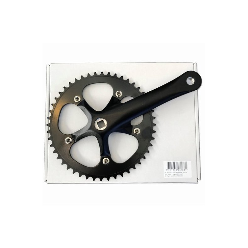 Mixbike Kranks&aelig;t Solid 48T 170mm 3/32 Alu Sort