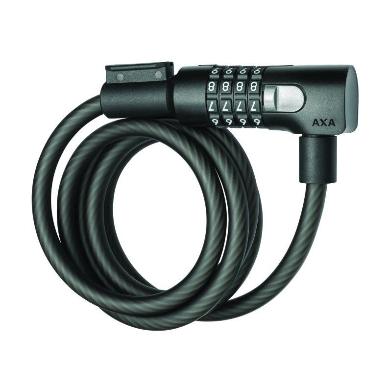 AXA Spirall&aring;s 1500 x 10mm med kode resolute sort