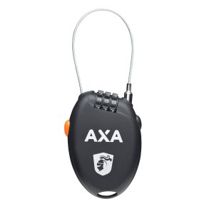 AXA Spirallås ROLL m. kode sort