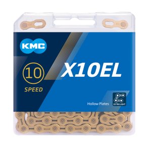 KMC Kæde 10 Speed X10L Guld