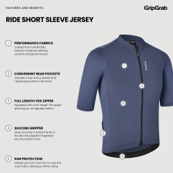 GripGrab RIDE kort&aelig;rmet cykeltr&oslash;je