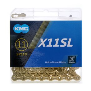 KMC Kæde 11 gear X11SL Guld 118 Led