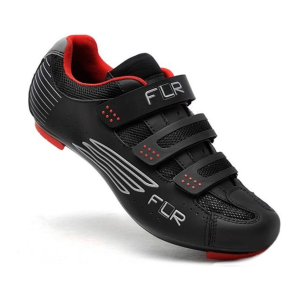 FLR Cykelsko F-35 3 x Velcro Mat Sort / Rød str. 47