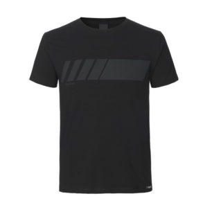 GripGrab T-shirt Racing Stripe Økologisk Bomulds Sort Large